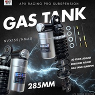 APX RACING NVX155 V1 V2 V3 /NMAX ABSORBER GAS TANK 285mm/ NVX ABSORBER 285mm Chrome Silver/ NVX Gas 