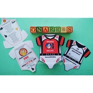 Sporty Bodysuit Invitation for Christening