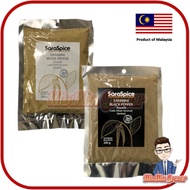 SARASPICE Sarawak Black/White Pepper Ground 200gm/Softpack | Serbuk Lada Hitam/Putih