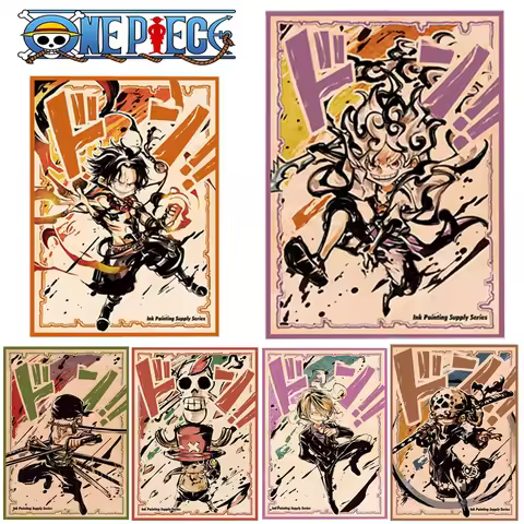 OPCG Anime Card Sleeves Protector for PTCG One Piece Card Luffy Ace Chopper Zoro 60PCS Trading Card 