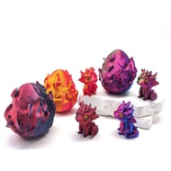3D Printed Fire Dragon Flip Cover Dragon Egg Series Divine Dragon Desktop Decor dragon egg 3d printe