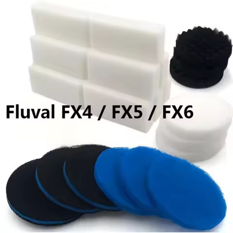 Fluval FX4 FX5 FX6 Aquarium Filter Replacement Blue Filter Cotton Pad