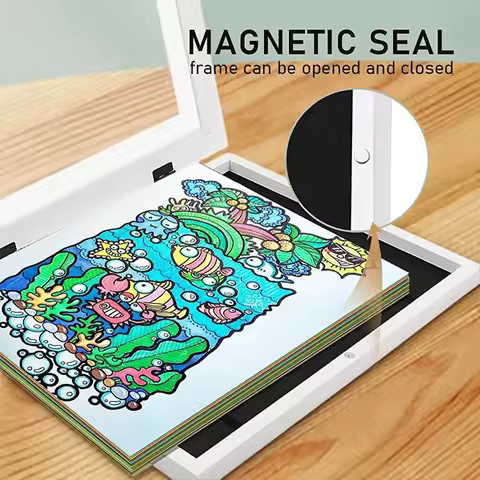 Kids Artwork Picture Frame Easy Change Wall Display Artwork Frame Artwork Display Storage Frames for