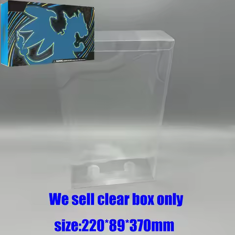 For PTCG Mega Charizard X ex Mega Charizard X ex Transparent Collectible Protective Storage Box