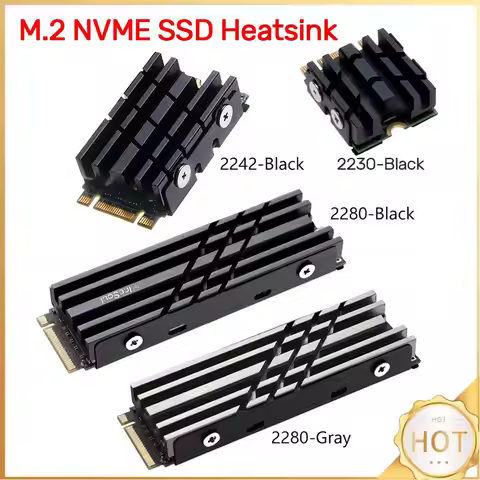 M.2 Solid Disk Drive Radiator M.2 NVME 2230/2280/2242 SSD Heatsink SSD Heat Dissipation Pad Aluminum