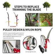 Hook Cross-Border Garden Rice Rod Saw Pruning Saw High Branch Saw Shear Tool High Branch Shear Combi