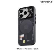 WAKCAS | เคสไอโฟน 17/ 17 Pro /17 Pro Max เคสโทรศัพท์กันกระแทก ดีไซน์คลาสสิก สีขาวดำ มี magsafe
