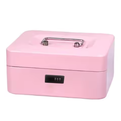 Portable Safe Box Portable Lock Box Portable Money Cash Deposit Box With Security Code For Travel St