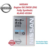 NISSAN ENGINE OIL SN 5W30 4L STRONG SAVE X Fully Synthetic engine oil KLAN5-05304