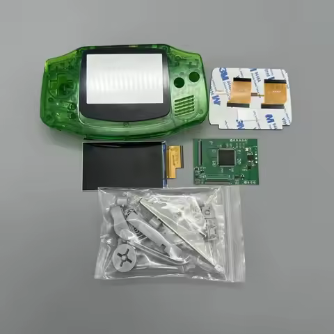 GBA IPS LCD no cut shell required easy to install 2.9 "IPS high brightness LCD and shell kit for Gam
