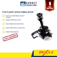 PXN Controller Joystick Wired Flight Stick Simulator 4 Axis For PC