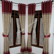 Gorden 1set Lengkap Plus Poni Gorden !set Lengkap Pintu Jendela Biasa Gorden Pintu Dan Jendela