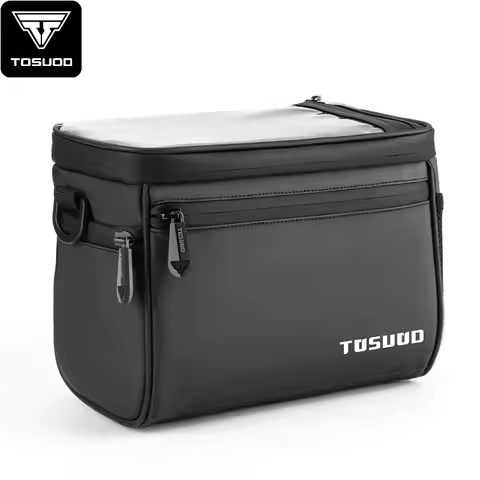 TOSUOD Waterproof Bike Front Frame Bag Touch Screen MTB Bicycle Phone Holder EVA Handlebar Bags Cycl
