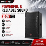 Motivity AT-15N 15 Inch Passive Speaker (1 Pair) 350W PA Speaker Professional Karaoke Event Audio Sy