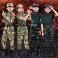 ✿ HOTSELLING ✿ baju askar kanak kanak lelaki ☛Woodland military training camouflage uniform set 21 new physical clothes fast drying kids summer camp travel wear college students❇