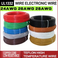 UL1332-24AWG/26AWG/28AWG Teflon High Temperature Wire Fluoro Plastic Insulated Wire Low Resistance W