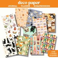 Cozy Cat Decorative Paper | Heavyweight Cardstock | Junk Journal, Planner & Scrapbooking Background