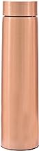 VJR Plain Copper Water Bottle for Drinking Leak Proof Lid Smooth Finish Lightweight Copper Bottle for Home, Sports and Office (1 Litre)