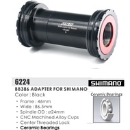 UNO BB386 BOTTOM BRACKET ADAPTER FOR SHIMANO CERAMIC BEARINGS- BB386