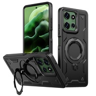 for Moto G 5G 2024,G PLAY 5G 2024,G PLAY 4G 2024,G POWER 5G 2024,Magnetic Case with Rotatable Ring H