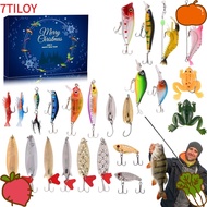 7TILOYSHOP 24 Pcs/Set Christmas Countdown Gifts Set, Realistic Unique Advent Calendar, High Quality 
