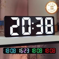 led數字時鐘桌面電子鐘錶擺件客廳電視櫃鬧鐘插電簡約夜光式