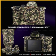 Sony A7/A72/A7R3/A7S3/A7R4/A7R5/A1/A9/A9II Camo Skin Sticker | Pre-cut CNC, Waterproof, Anti-Fade