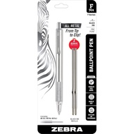 Made in Japan  ebra F-701 metal pen ballpoint pen fine stainless steel pen knurled grip 0.8mm black 