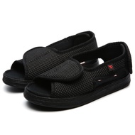 Summer Men Sandals Comfortable Diabete Puffy Adjustable Slippers Unisex