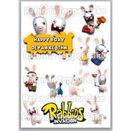 Invasion rabbids birthday cake Topper