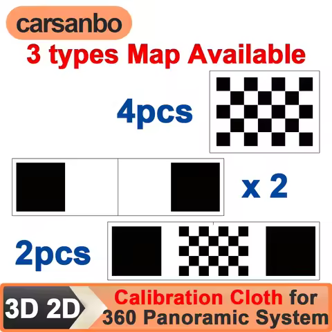 Carsanbo 3D 2D Calibration Cloth for Car 360° Panoramic Image System Debugging Cloth Special 1.6x1.2