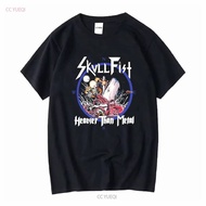 Skull Fist Band Heavier Than Metal T shirt All Size S To 5XL LL1804 long sleeves vintage Washed desi