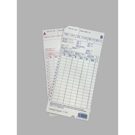 100pcs colour manila card Punch Card / Time Attendance Record Card / Kad Punch Berwarna (B4260)