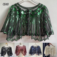 CEASI Shawl Beaded Fashion 1920s Wedding Party Shawl