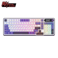 RK Royal Kludge RK S98 Blackberry 98 Key Tri-Mode RGB Wired Bluetooth 2.4G Wireless 3 Modes With TFT