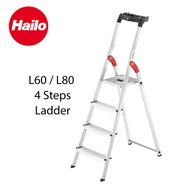 Hailo German 4 Step Safety &amp; Stable Aluminium Household Step Stool/Ladder