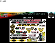 gille helmet ▼GILLE Visor Helmet Sticker Glossy♨