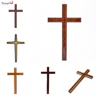 Various Christian Hanging Cross Teak Wood Plain Cross Display Without Corpus 30cm
