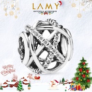 Charm bạc LAMY Sparkling Lines Openwork lấp lánh quyến rũ 1112