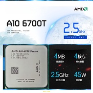 AMD A10-6700t Quad-Core APU FM2 2.5 Ghz Main Frequency Spread Tabletop CPU 45W