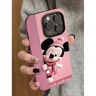 Pink Winter Kiki Suitable for iPhone 15 14ProMax 16ProMax 2 in 1 Matte Hard Shell XS 7/8Plus 11 XSMA