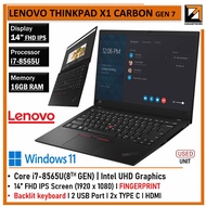 LENOVO THINKPAD X1 CARBON GEN 7 (1 YEAR WARRANTY T&C) Core i7 8th GEN WIN 11 PRO