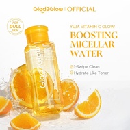 【New Launch】Glad2Glow Boosting Micellar Water with Vita C & Yuja for Dull Skin |Removes Makeup & Dir