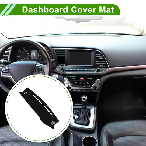 UXCELL Dashboard Cover for Toyota Harrier 60 Series 2016-2019 Black 1 Pcs Anti-Slip