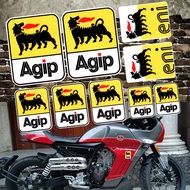 Agip Logo Sticker Reflective Motor Oil Helmet Motorcycle Stickers Motorbike Decals