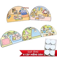 Bộ Tranh Tương Tác Cô Tiên Xanh - Nuôi Mèo