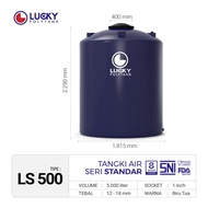 tangki / toren air standar lucky 5000 liter (ls 500) - biru