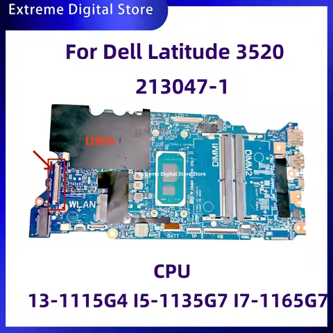 213047-1 motherboard is suitable for Dell Latitude 3520 laptop CPU: I3 I5 I7-11TH UMA, pay attention