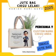 Hadiah hari guru Jutebag  Cikgu Lelaki | Teachers day | gift| Birthday Girt |