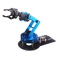 Robotic Arm Kit 6DOF Programming Robot Arm with 5 Servo, Handle, Mechanical Claw and More, PC Softwa